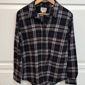 Original Weatherproof Vintage Button Down Plaid Flannel Shirt Size L. Cabincore